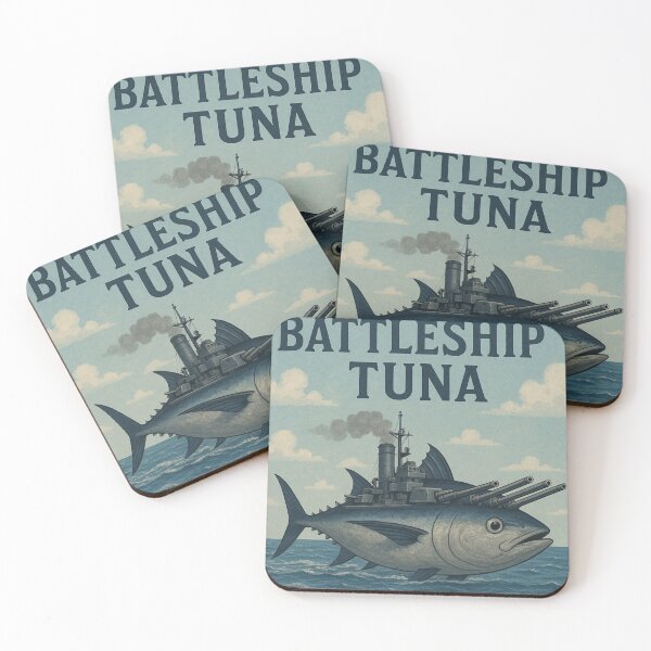 Item preview, Battleship tuna is fast and agile.  designed and sold by LumberjackTNArt.