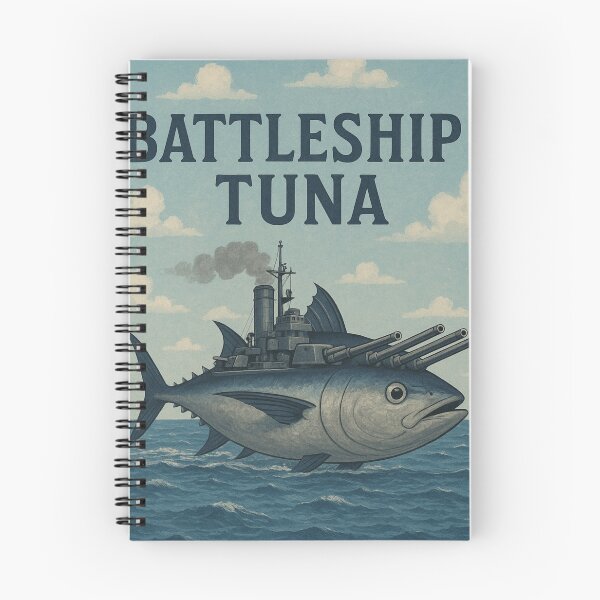 Item preview, Battleship tuna is fast and agile.  designed and sold by LumberjackTNArt.