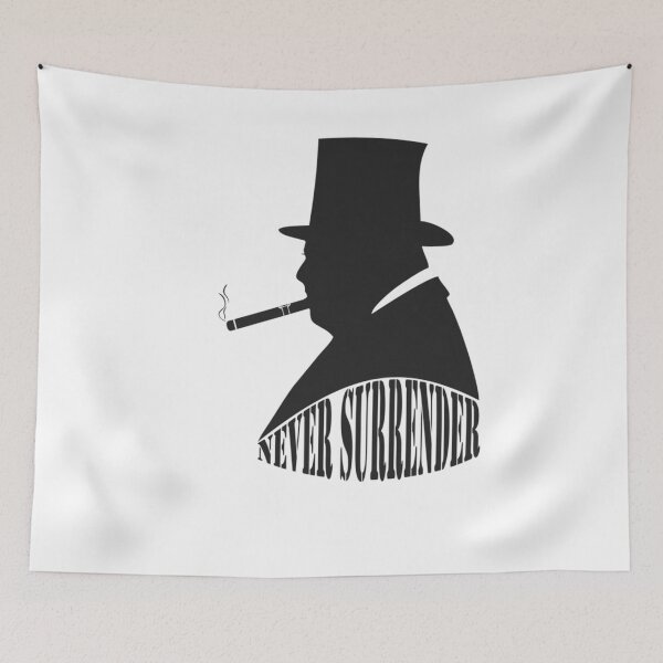 Item preview, Winston Churchill Never Surrender  	 designed and sold by sorekulemano.