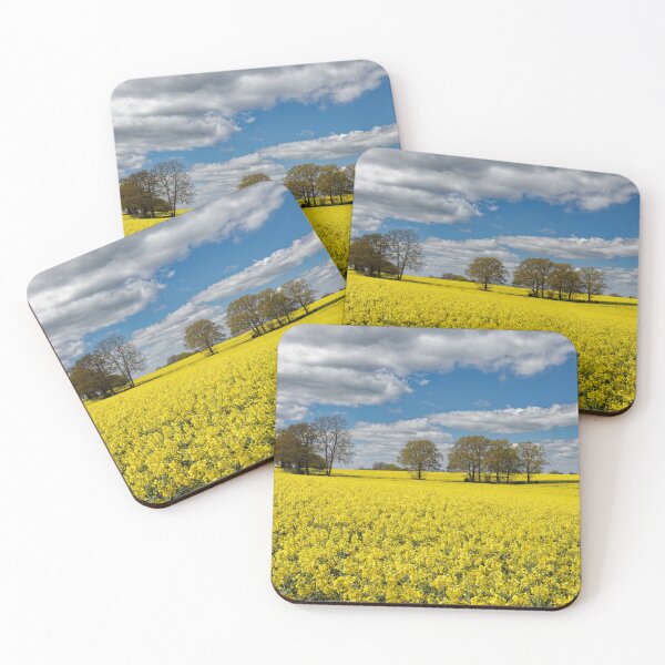 Item preview, Bright Yellow crops of rapeseed on a farm in Kent England UK designed and sold by John Gilham - Landscape Photography.