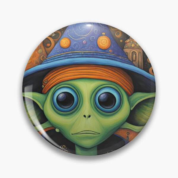 Item preview, Alien dressed as a wizard for Halloween designed and sold by Colin Bentham.