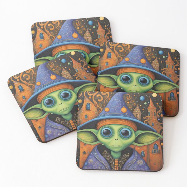 Item preview, Alien dressed as a wizard for Halloween designed and sold by Colin Bentham.
