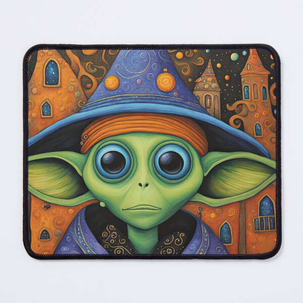 Item preview, Alien dressed as a wizard for Halloween designed and sold by Colin Bentham.