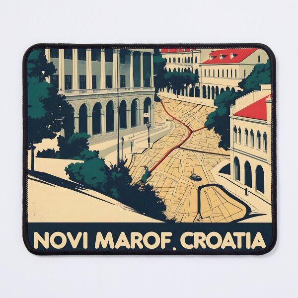 Item preview, Novi Marof Croatia 1950s Vintage Travel Tourism designed and sold by TravelersGems.