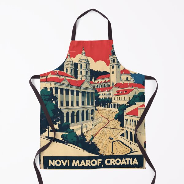 Item preview, Novi Marof Croatia 1950s Vintage Travel Tourism designed and sold by TravelersGems.