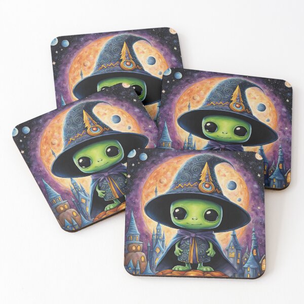 Item preview, Alien dressed as a wizard for Halloween designed and sold by Colin Bentham.