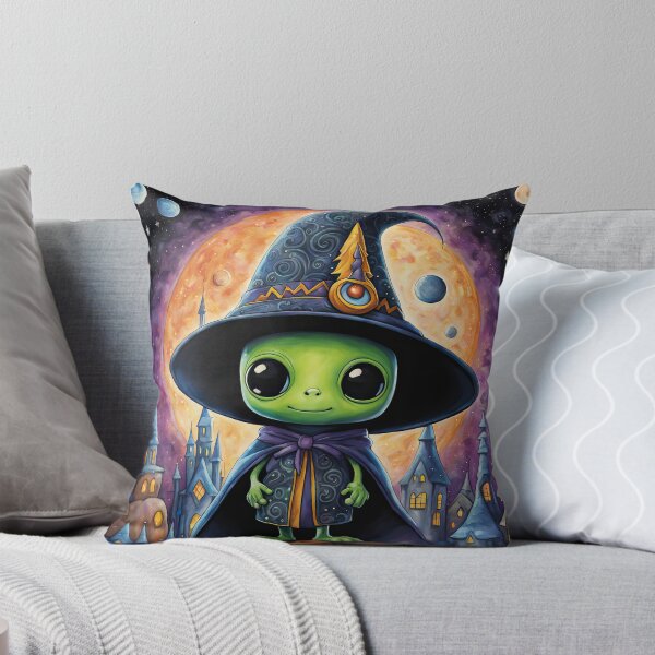 Item preview, Alien dressed as a wizard for Halloween designed and sold by Colin Bentham.