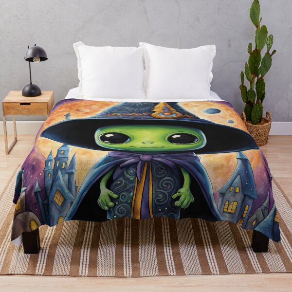 Item preview, Alien dressed as a wizard for Halloween designed and sold by Colin Bentham.