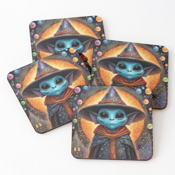 Item preview, Alien dressed as a wizard for Halloween designed and sold by Colin Bentham.