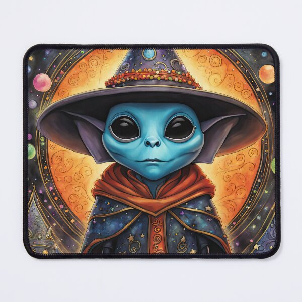 Item preview, Alien dressed as a wizard for Halloween designed and sold by Colin Bentham.