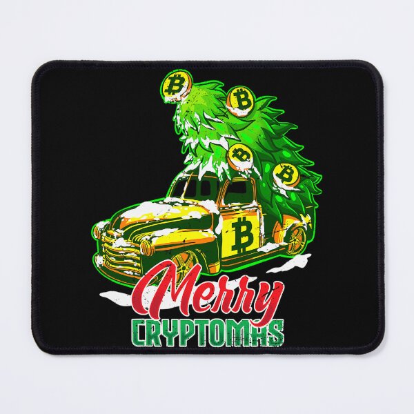 Item preview, Merry Cryptmas BTC Crypto Bitcoin Christmas Tree Car 	1	 designed and sold by bejtiwiemert.