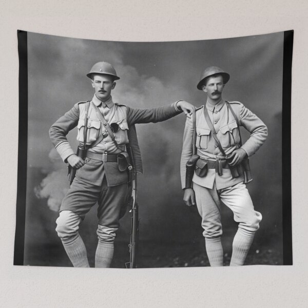 Item preview, Two Soldiers Dancing WWI designed and sold by KALEIDOSCOPE UK.