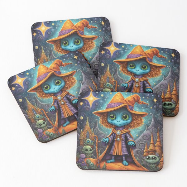 Item preview, Alien dressed as a wizard for Halloween designed and sold by Colin Bentham.