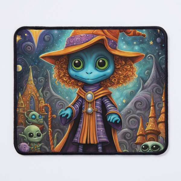 Item preview, Alien dressed as a wizard for Halloween designed and sold by Colin Bentham.