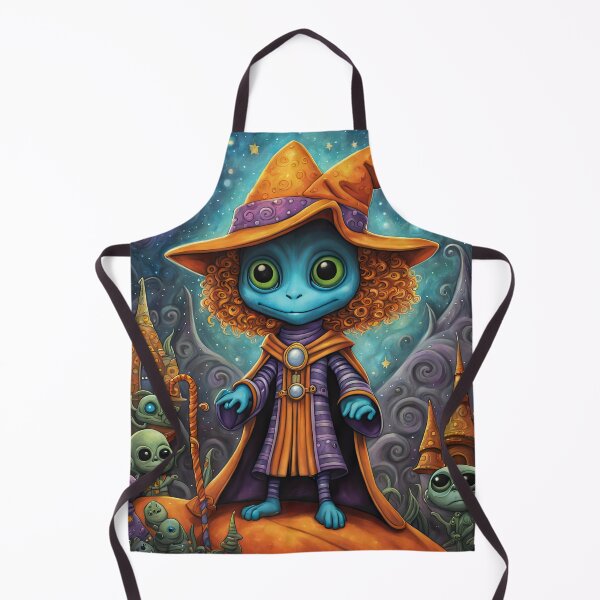 Item preview, Alien dressed as a wizard for Halloween designed and sold by Colin Bentham.