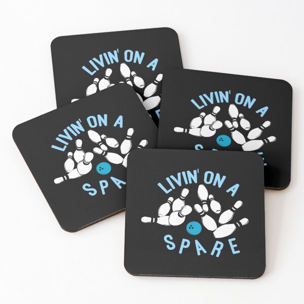 Item preview, Livin on a Spare - Funny Bowler &amp; Bowling 		 designed and sold by veidekolthio.