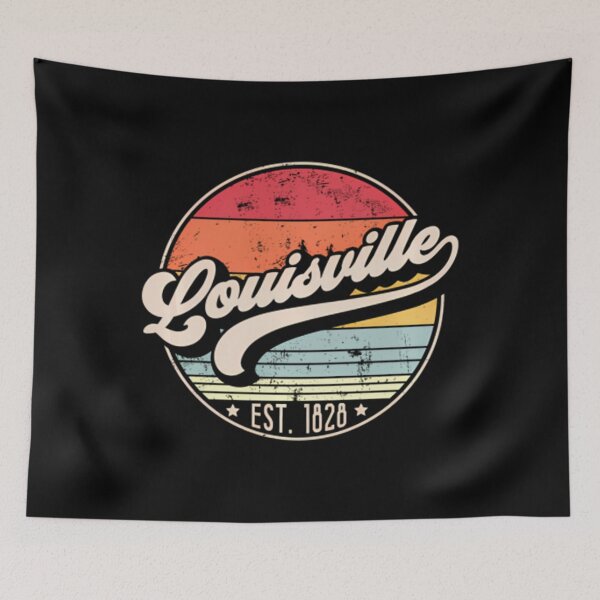 Item preview, Retro Louisville KY Home City 70s Style Sunset 	 Pullover 		 designed and sold by baduttuyrlb.