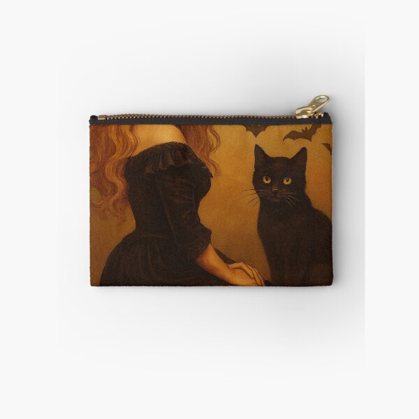 Item preview, Linnea Quigley Vintage Victorian Halloween Postcard Witch and Black Cat designed and sold by hollie13.