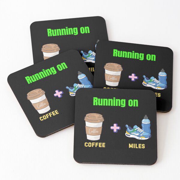 Item preview, Coffee & Miles Running T-Shirt | Marathon Runner Gift | Jogging & Endurance Apparel designed and sold by endurothreads.