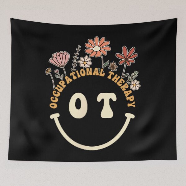 Artikelvorschau, Ergotherapie OT Therapeut Groovy Flowers entworfen und verkauft von dronpeitsou.