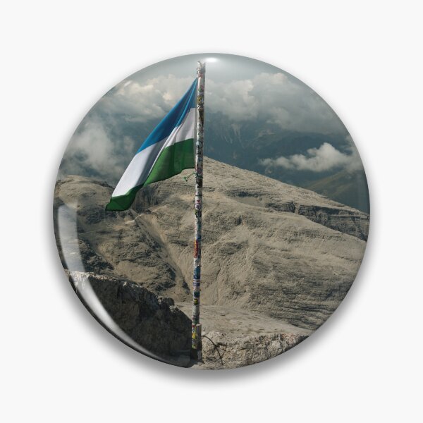 Item preview, Ladin Flag on Piz Boè – Spirit of the Sella Massif designed and sold by alicjamiekina.