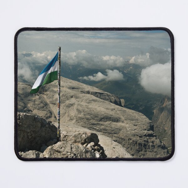 Item preview, Ladin Flag on Piz Boè – Spirit of the Sella Massif designed and sold by alicjamiekina.