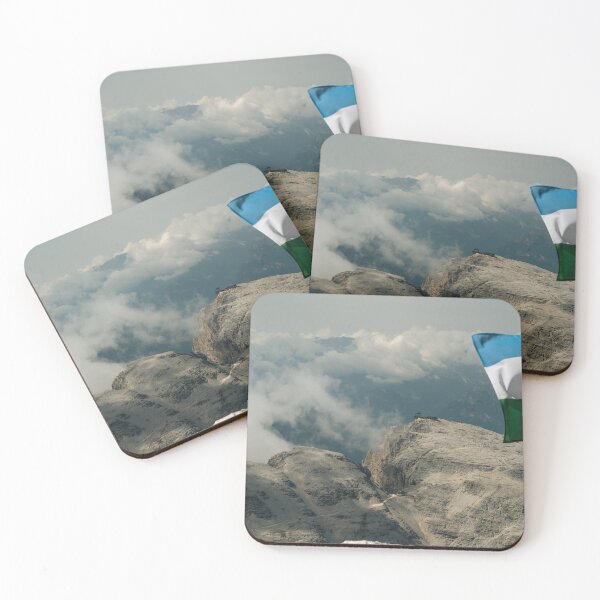 Item preview, Ladin Flag and Rifugio Capanna Fassa on Piz Boè designed and sold by alicjamiekina.
