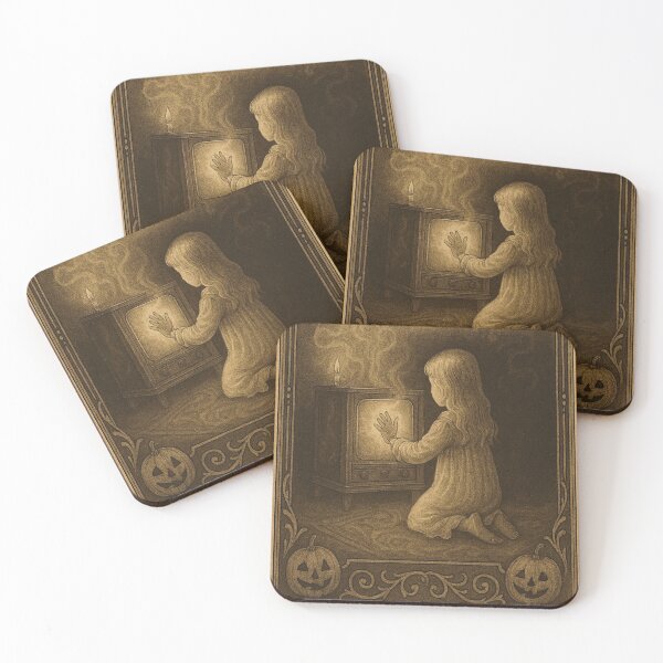 Item preview, All Hallow’s Eve is Here – Vintage Poltergeist Inspired Halloween Postcard designed and sold by hollie13.