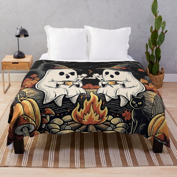 Item preview, Cozy Ghost Campfire Halloween Design designed and sold by michaelolsonciz.