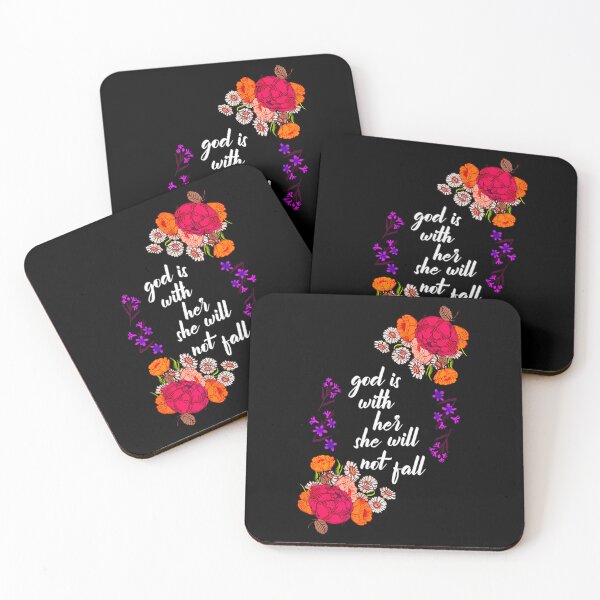 Item preview, God Is With Her Biblical Quote Godly Sayings Christian 	 		 designed and sold by spicekrampon.