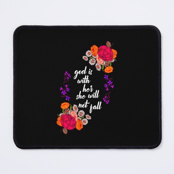 Item preview, God Is With Her Biblical Quote Godly Sayings Christian designed and sold by spicekrampon.