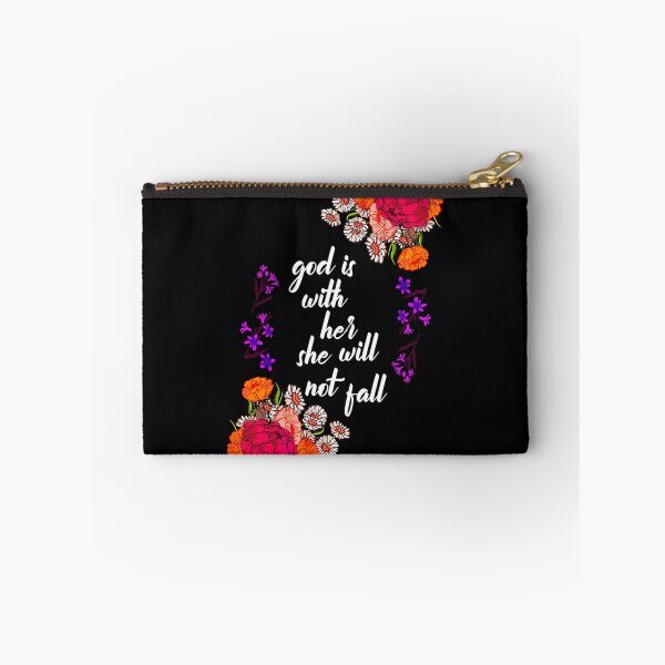 Item preview, God Is With Her Biblical Quote Godly Sayings Christian 	 		 designed and sold by spicekrampon.