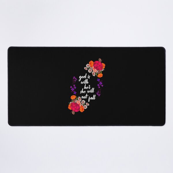 Item preview, God Is With Her Biblical Quote Godly Sayings Christian 	 		 designed and sold by spicekrampon.
