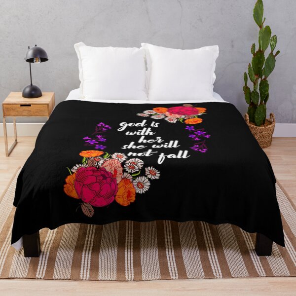 Item preview, God Is With Her Biblical Quote Godly Sayings Christian 	 		 designed and sold by spicekrampon.