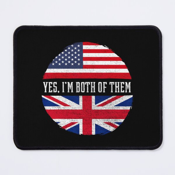 Item preview, Half American Half British USA Flag United Kingdom Heritage designed and sold by krtezivengarh.
