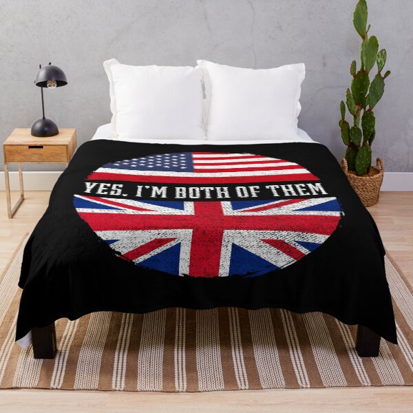 Item preview, Half American Half British USA Flag United Kingdom Heritage designed and sold by krtezivengarh.