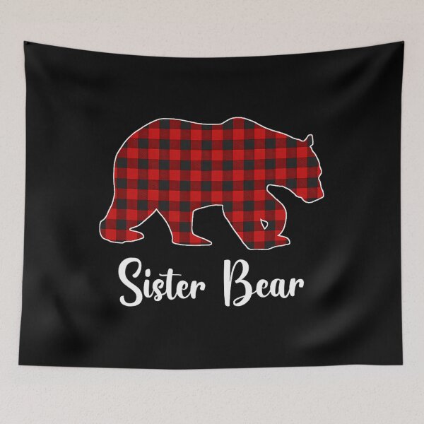 Item preview, Red Plaid Bear Christmas Pajama Sister Matching Family 		 designed and sold by pacahchitimi.