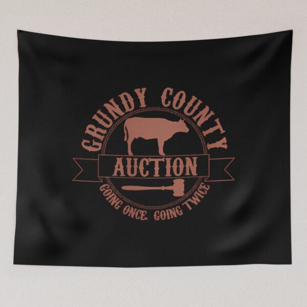 Item preview, Retro Cow Cattle Grundy County Auction Western Country Farm Pullover 	1	 designed and sold by eibebsadt6.