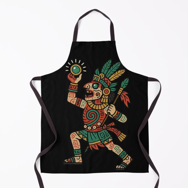 Item preview, Ancient Aztec Warrior Holding Orb Tribal Culture designed and sold by AncientVibes.