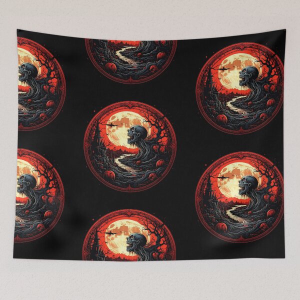 Item preview, Living Skull | Halloween Time | Dark Scary designed and sold by monkeybusiness.pt.
