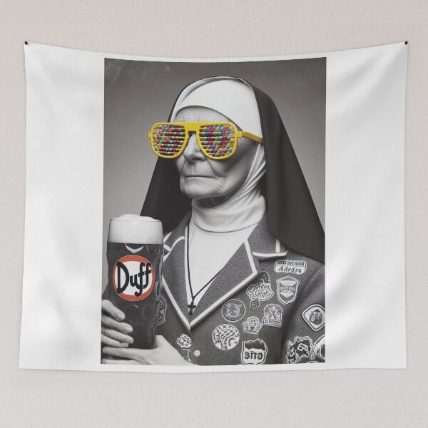Item preview, "Holy Sip! Nun of Your Business, I'm on a Duff Mission" designed and sold by Print Fiction.
