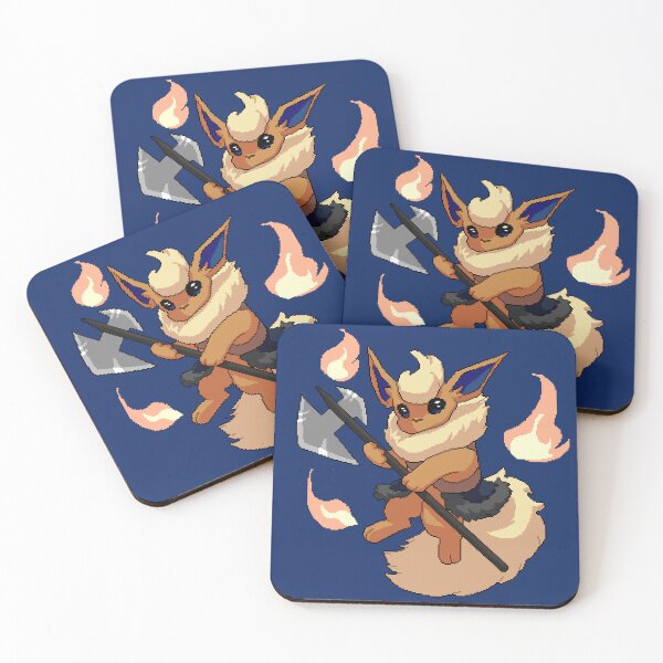 Item preview, DnD Eeveelution series: Pokemon Flareon x DnD Barbarian designed and sold by Gnomeshire.