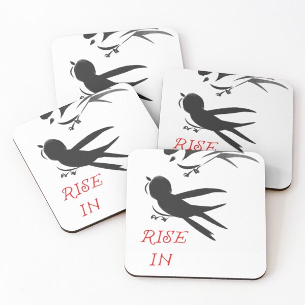 Item preview, Rise In Love Birds Silhouette - Inspirational Quote T-Shirt designed and sold by SOLIORA  ATELIER.