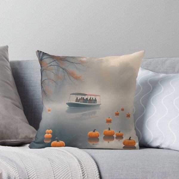 Item preview, Misty Autumn Lake Spooky Fall Landscape Vibe designed and sold by Thread&Fable.