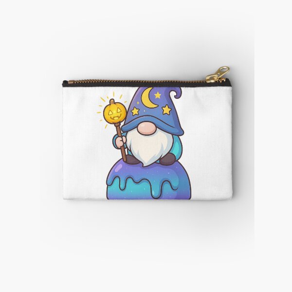 Item preview, Gnome with Glowing Pumpkin Scepter on Gradient Cake – Cute Halloween Dessert Tee designed and sold by PrintCreations9.