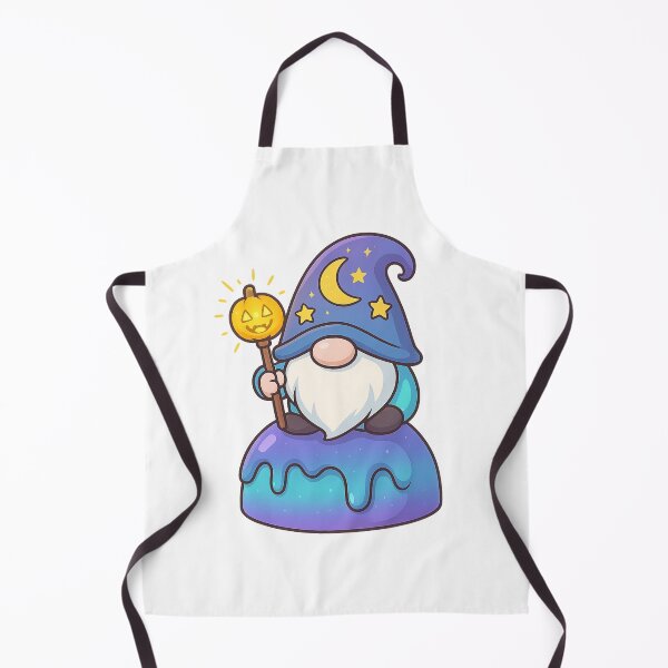 Item preview, Gnome with Glowing Pumpkin Scepter on Gradient Cake – Cute Halloween Dessert Tee designed and sold by PrintCreations9.
