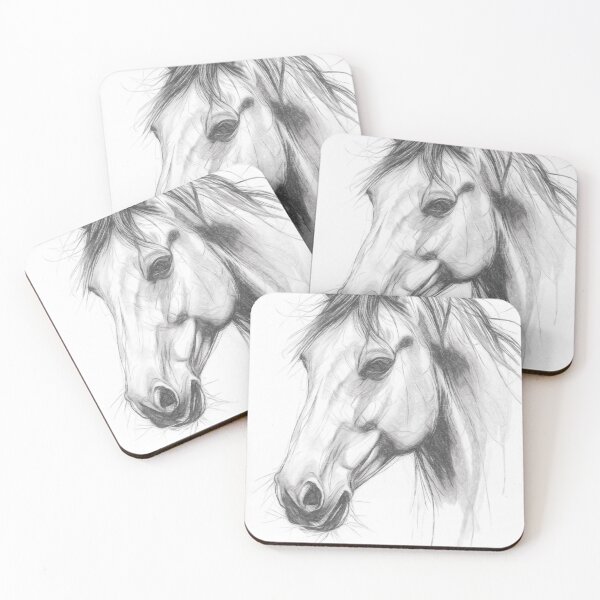 Item preview, Monochrome Horse Drawing designed and sold by Leon Woods Pencil Art.