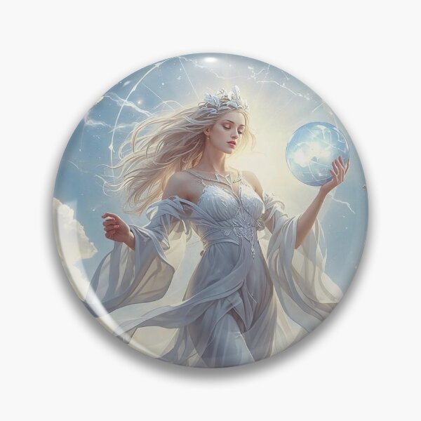 Artikelvorschau, Luftgöttin - Ätherische Himmelsgottheit Fantasy Art entworfen und verkauft von MissSaylor.