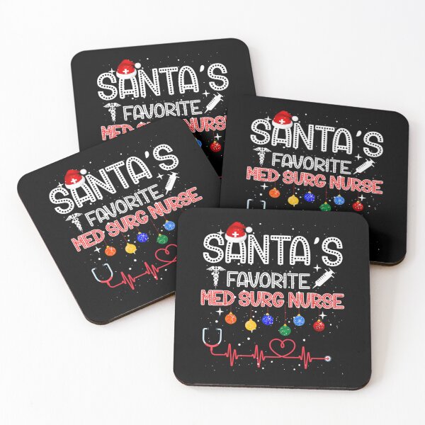 Item preview, Santa's Favorite Med Surg Nurse Merry Christmas Nurse Crew 		 designed and sold by onutachaikal.