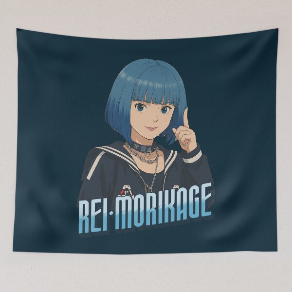 Item preview, Alice in Borderland Rei Morikage, Season 3, Japanese Girl, Blue Hair, Otaku Girl, Tina Tamashiro designed and sold by matchakpop.